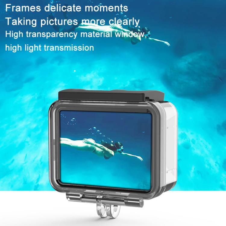 TELESIN For GoPro HERO8 Black 50m Waterproof Protective Case Diving Case Sports Camera Accessories