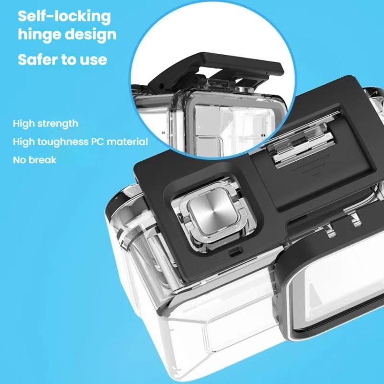 TELESIN For GoPro HERO8 Black 50m Waterproof Protective Case Diving Case Sports Camera Accessories