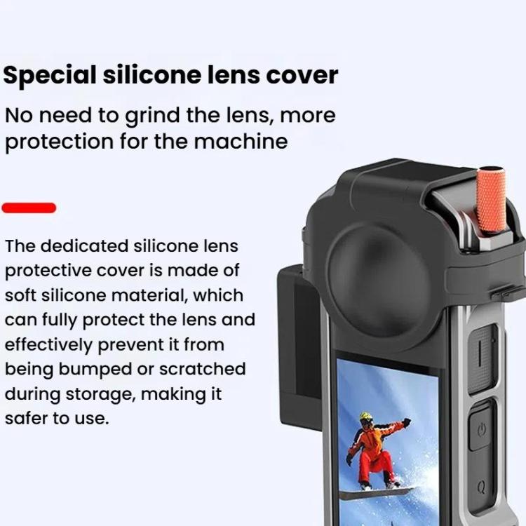 For Insta360 X4 HEPAIL Metal Heat Dissipation Magnetic Rabbit Cage, 0104