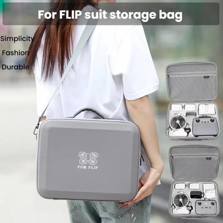 BKANO For DJI Flip Smooth Flying Tri-Power Kit Storage Bag Shock Absorbing Storage Case Backpack, For RC 2 With Screen, For Normal RC N3