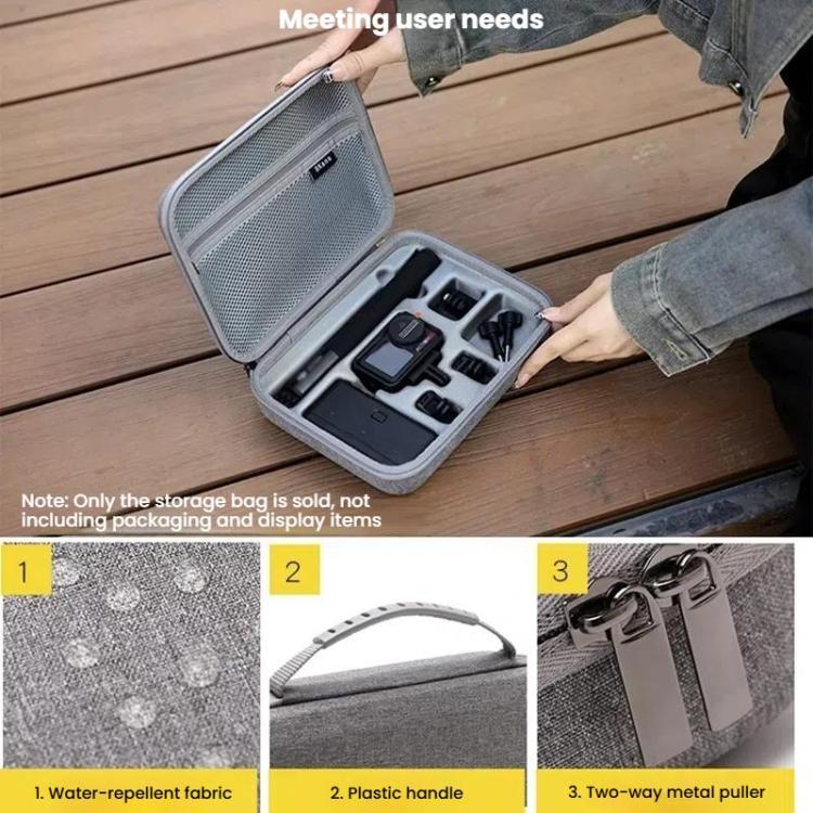 BKANO For DJI Osmo Action 4 / 5 Pro Set Storage Bag Organizer Case Hard Shell Case Handbag