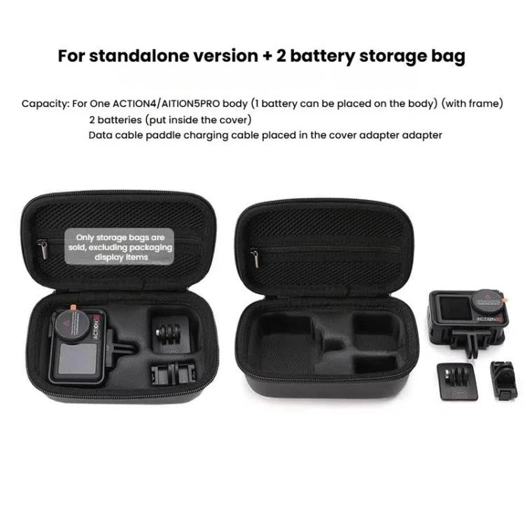 BKANO For DJI Osmo Action 3 / 4 / 5 Pro Storage Bag Sports Camera Handbag