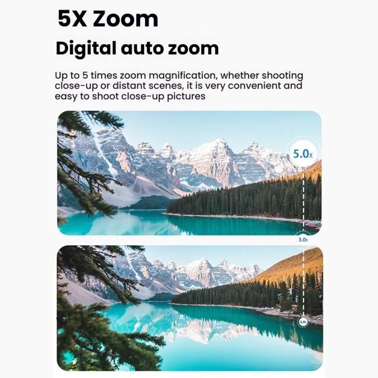 VIRAN V11 Dual-Color Screen 5K HD IP68 Waterproof Six-Axis Anti-Shake Sports Camera, V11