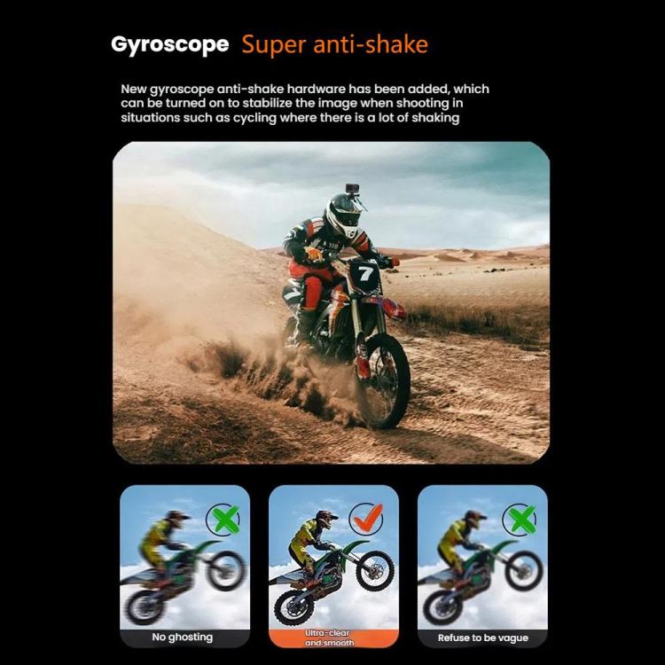 VIRAN V11 Dual-Color Screen 5K HD IP68 Waterproof Six-Axis Anti-Shake Sports Camera, V11