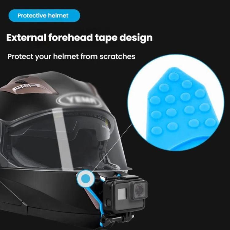 TELESIN Sports Camera Motorcycle Helmet Chin Mount Bracket For GoPro HERO Series / DJI Osmo Action / Insta360, Holder, Holder + J-Buckle