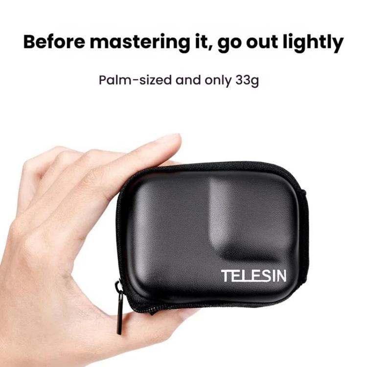 TELESIN Sports Camera Mini EVA Protective Storage Bag For GoPro HERO12 Black /11 Black /10 Black /9 Black