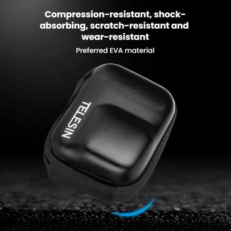 TELESIN Sports Camera Mini EVA Protective Storage Bag For GoPro HERO12 Black /11 Black /10 Black /9 Black