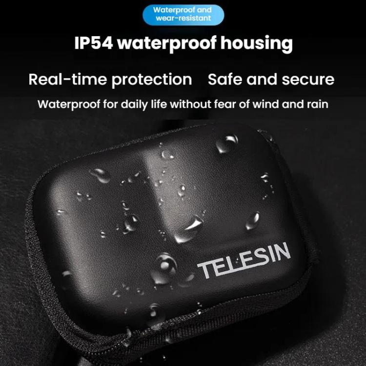 TELESIN Sports Camera Mini EVA Protective Storage Bag For GoPro HERO12 Black /11 Black /10 Black /9 Black
