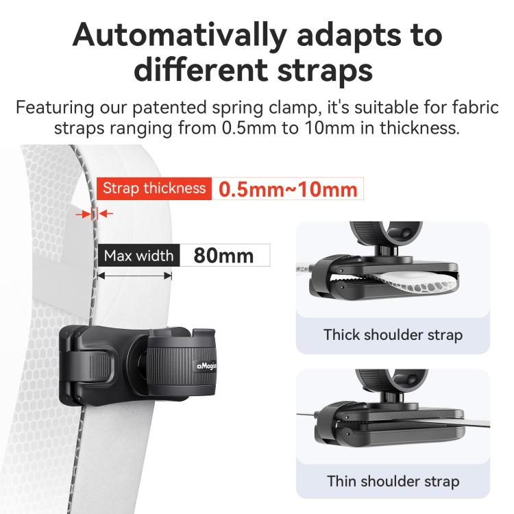 AMagisn Selfie Stick Hanger Action Camera Backpack Quick Attachment for Insta360 / DJI / GoPro