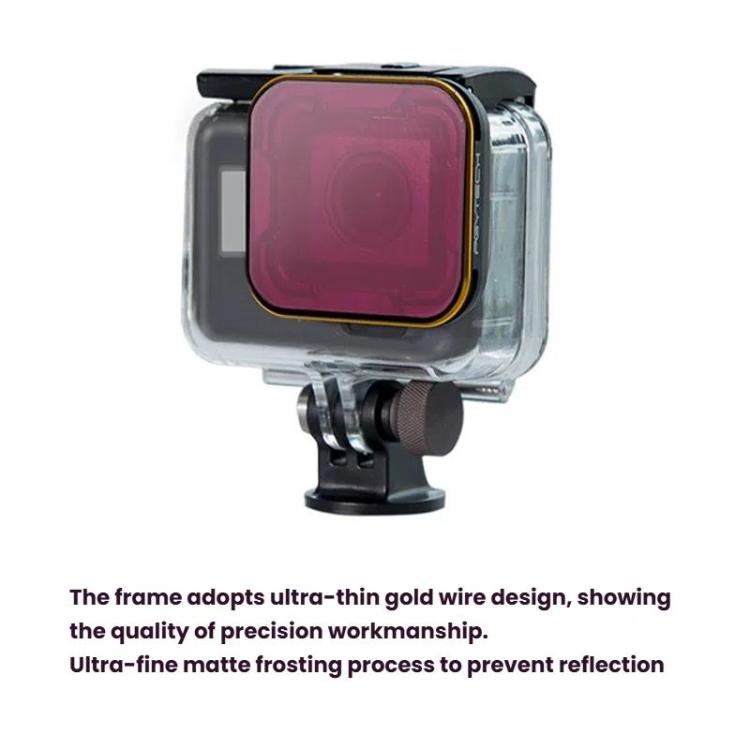 For GoPro 5/6 PGYTECH Deep Diving Snorkeling Filter Waterproof Case
