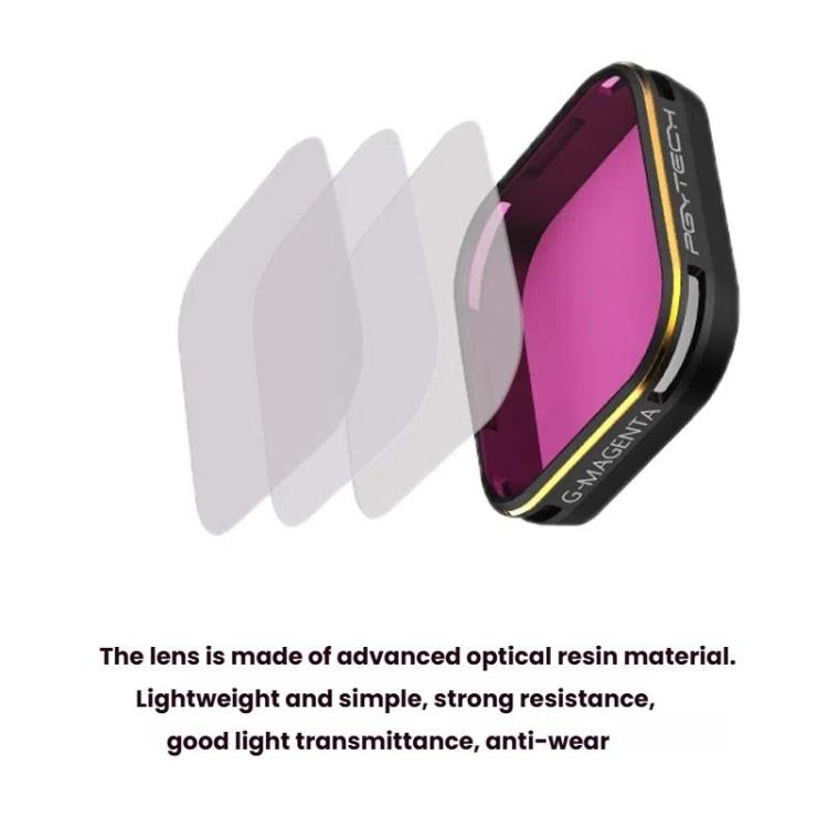 For GoPro 5/6 PGYTECH Deep Diving Snorkeling Filter Waterproof Case