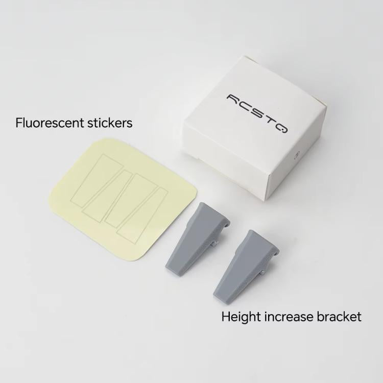 For DJI Flip RCSTQ Folding Detachable Luminous Booster Stand Drop and Scratch Resistant Protective Stand, 1pair Tripods+Sticker