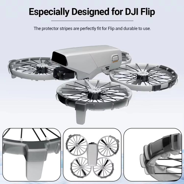 For DJI Flip RCSTQ Paddle Impact Protector Cushioning Anti-scratch and Anti-bump Ring