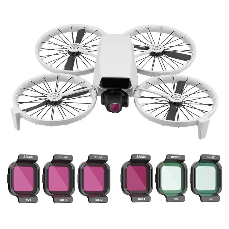 For DJI Flip BRDRC Lens Filters Protective Lens Accessories, UV, CPL, ND8, ND16, ND32