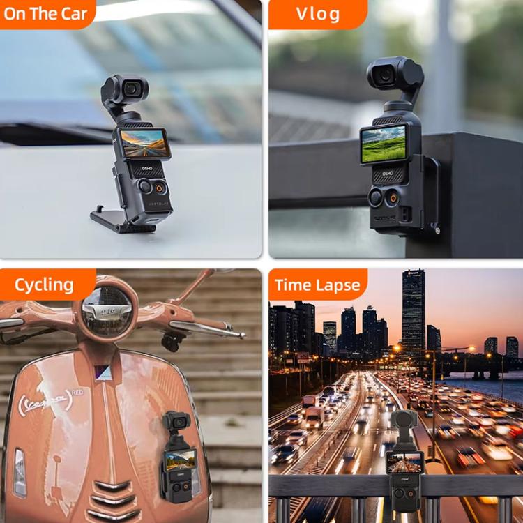 For DJI Osmo Pocket 3 Sunnylife OP3-ZJ761 Magnetic Stand Base Angle Adjustable Multi-functional Desktop Stand Accessories, OP3-ZJ761