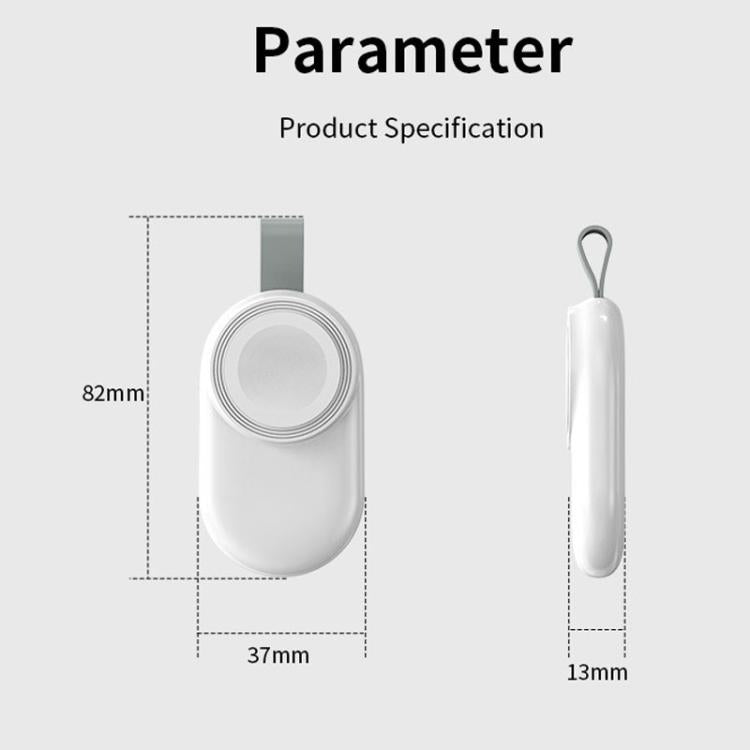 For Apple Watch 1/2/3/4/5/6/7/8/9/10/SE Portable Magnetic Wireless Charger Type-C Smart Wireless Charger