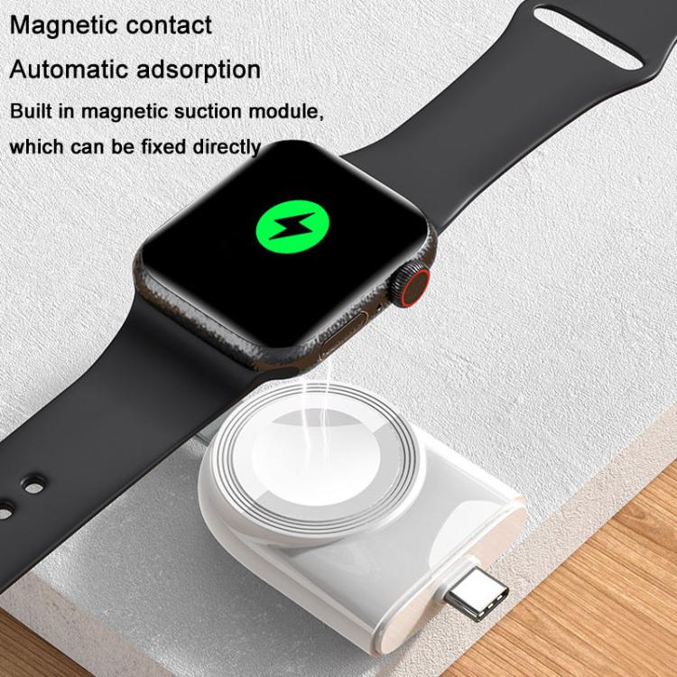 For Apple Watch 1/2/3/4/5/6/7/8/9/10/SE Portable Magnetic Wireless Charger Type-C Smart Wireless Charger