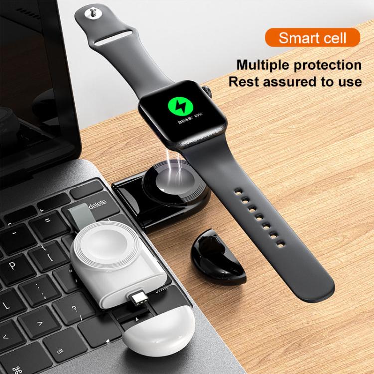 For Apple Watch 1/2/3/4/5/6/7/8/9/10/SE Portable Magnetic Wireless Charger Type-C Smart Wireless Charger