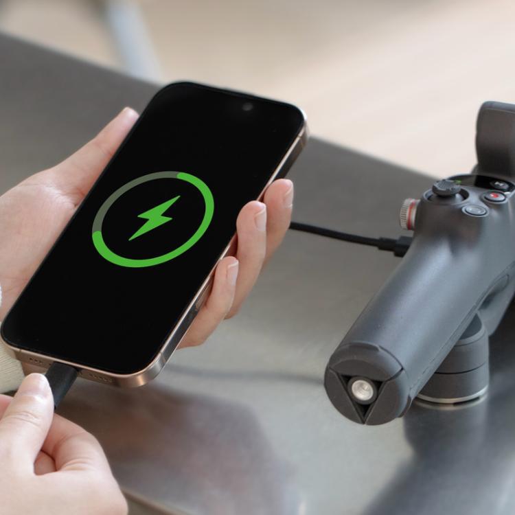 Original DJI Phone Charging / Audio Recording Cable For Osmo Mobile 7P / 7  (USB-C to 8-pin), Recording Cable