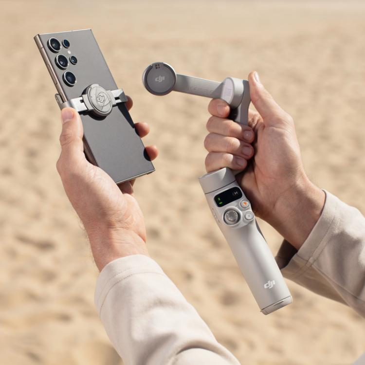 Original DJI Magnetic Phone Clamp 4 For Osmo Mobile 7P / 7 / 6 / SE / OM 5 / OM 4 SE / OM 4, Phone Clamp 4