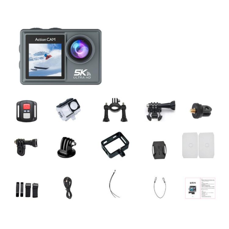 5K Action Camera Anti-Shake Outdoor HD Shooting Cycling Recorder Under Dive Camera, M40R With Remote Control, M40TR With Touch Screen + Remote Control, M40TRW With Touch Screen + Remote Control + Microphone