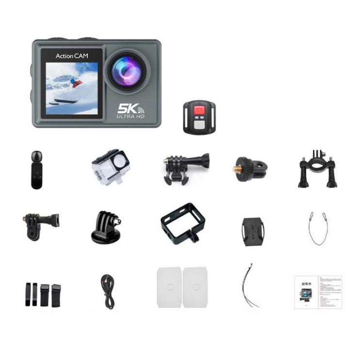 5K Action Camera Anti-Shake Outdoor HD Shooting Cycling Recorder Under Dive Camera, M40R With Remote Control, M40TR With Touch Screen + Remote Control, M40TRW With Touch Screen + Remote Control + Microphone