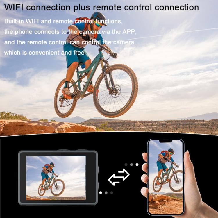 5K Action Camera Anti-Shake Outdoor HD Shooting Cycling Recorder Under Dive Camera, M40R With Remote Control, M40TR With Touch Screen + Remote Control, M40TRW With Touch Screen + Remote Control + Microphone