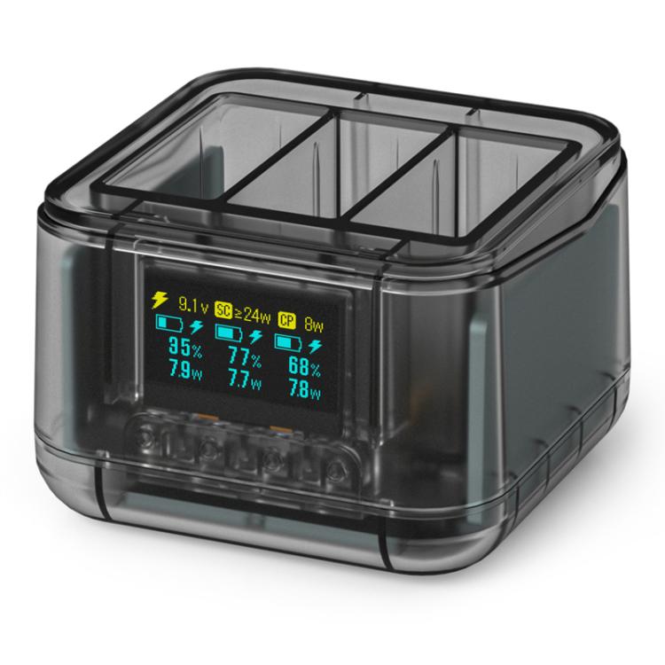 For GoPro HERO13 Black Super Fast Charger Dock Battery Charging Station With OLED Screen Display