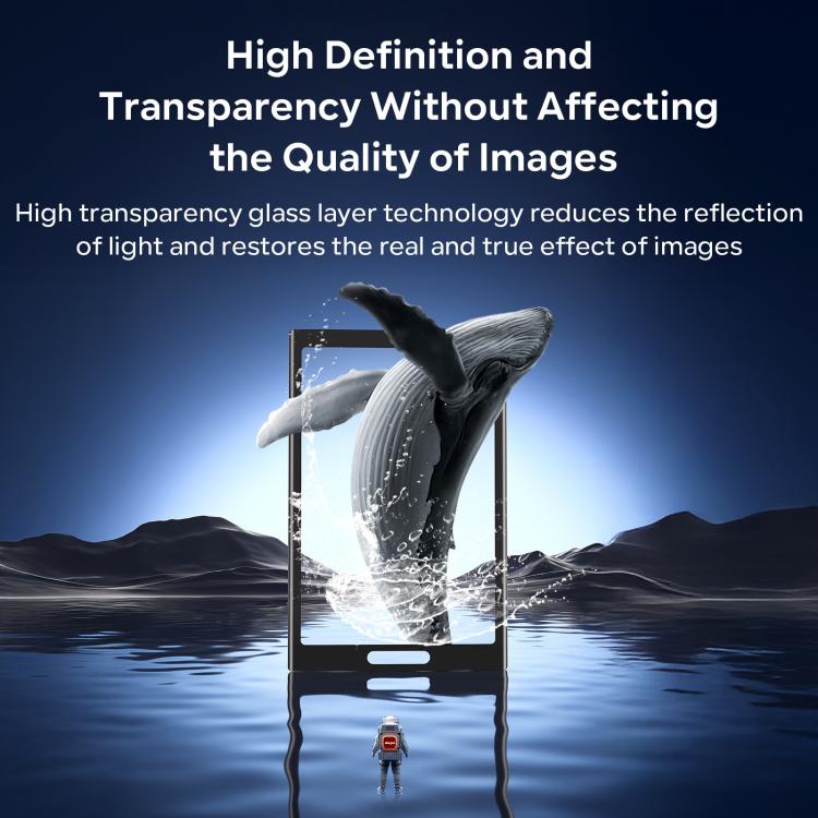 For Insta360 X5 / X4 aMagisn Tempered Glass Screen Protector Anti-Scratch 9H Hardness