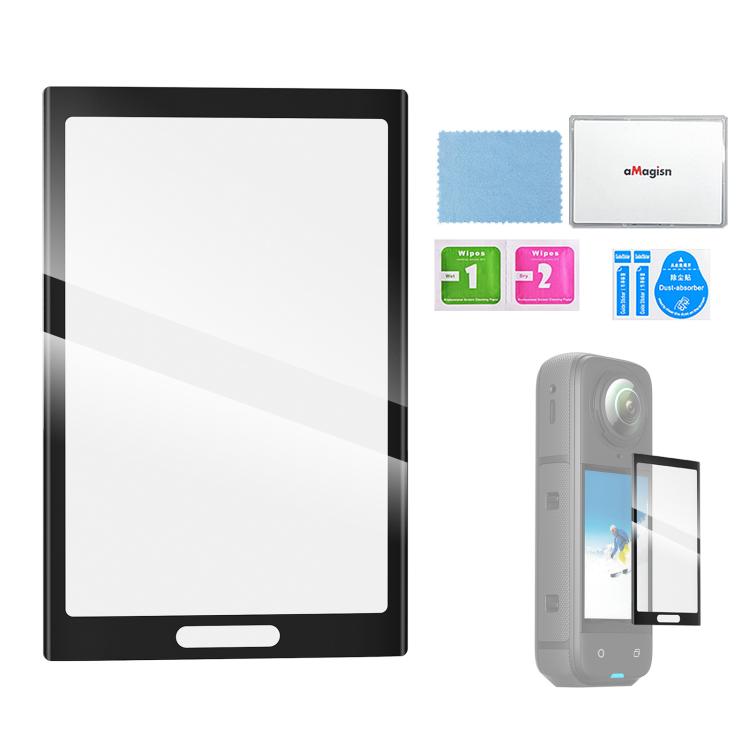 For Insta360 X5 / X4 aMagisn Tempered Glass Screen Protector Anti-Scratch 9H Hardness