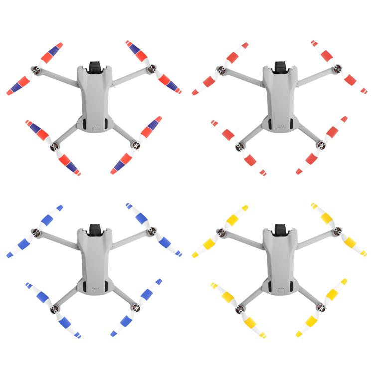 For DJI Mini 3 Drone 8pcs /Set 6030F Propeller Blades Low Noise Wings With Screwdrivers, Orange Tip, Silver Tip, Red, Blue, Yellow, Tricolor