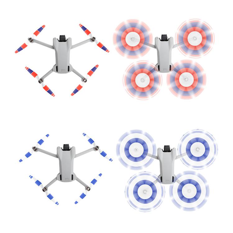 For DJI Mini 3 Drone 8pcs /Set 6030F Propeller Blades Low Noise Wings With Screwdrivers, Orange Tip, Silver Tip, Red, Blue, Yellow, Tricolor