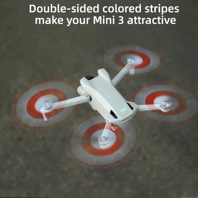 For DJI Mini 3 Drone 8pcs /Set 6030F Propeller Blades Low Noise Wings With Screwdrivers, Orange Tip, Silver Tip, Red, Blue, Yellow, Tricolor