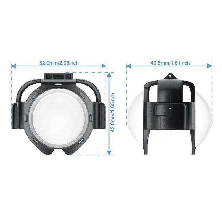 For Insta360 X5 Anti-Fog Snap-On Lens Protector Durable Glass Cover, Lens Protector