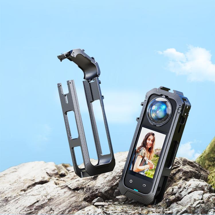 For Insta360 X5 Plastic Protective Frame Magnetic Quick-Release Camera Cage Expansion Bracket, Plastic Frame