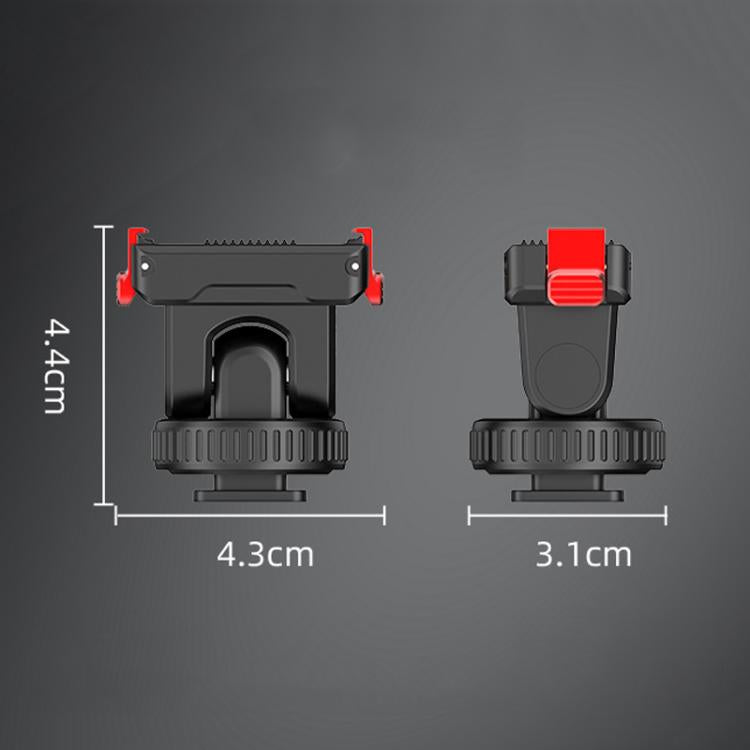 For Osmo Action 3 / 4 / 5 Pro Flymile AC5003 Magnetic Head Quick Release Base, For Osmo Action 3 / 4 / 5 Pro