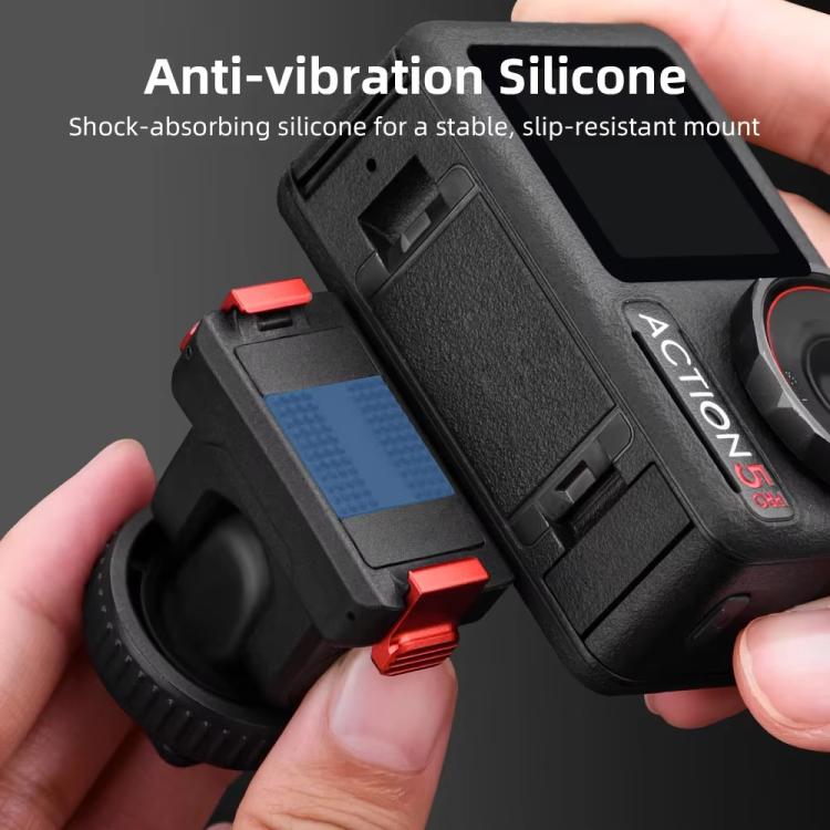 For Osmo Action 3 / 4 / 5 Pro Flymile AC5003 Magnetic Head Quick Release Base, For Osmo Action 3 / 4 / 5 Pro