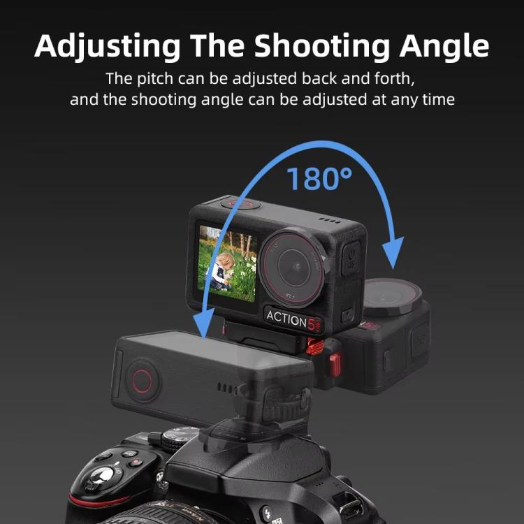 For Osmo Action 3 / 4 / 5 Pro Flymile AC5003 Magnetic Head Quick Release Base, For Osmo Action 3 / 4 / 5 Pro