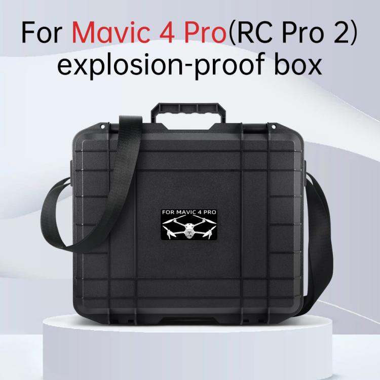 For DJI Mavic 4 Pro / RC Pro 2 Explosion-proof Case Storage Box Suitcase With Shoulder Strap