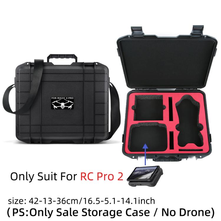 For DJI Mavic 4 Pro / RC Pro 2 Explosion-proof Case Storage Box Suitcase With Shoulder Strap