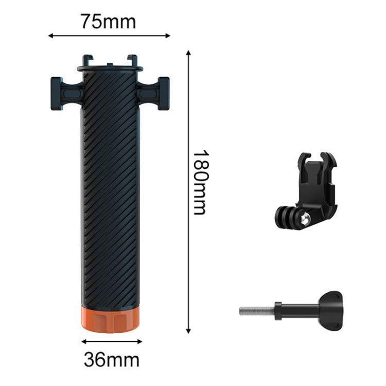 Buoyant Anti-Sink Dive Handle With Dual Cold Shoe Mounts for Action Cameras