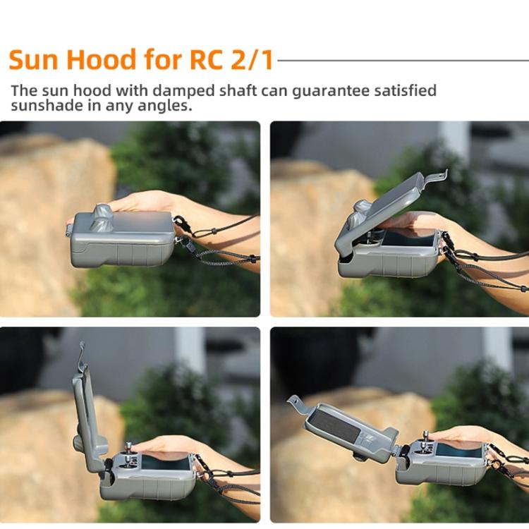 Sunnylife ZN985 Remote Control 2 In 1 Visor Storage Case, For DJI RC 2 / 1