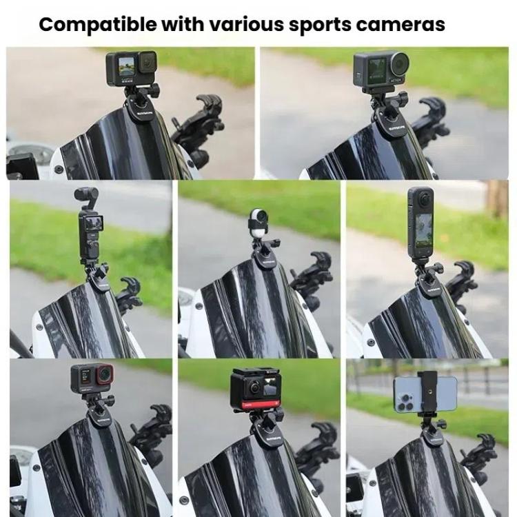 Sunnylife ZJ846 Sports Camera Universal Mount Motorcycle Windshield Clip, ZJ846