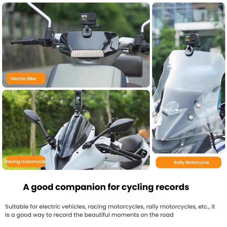 Sunnylife ZJ846 Sports Camera Universal Mount Motorcycle Windshield Clip, ZJ846