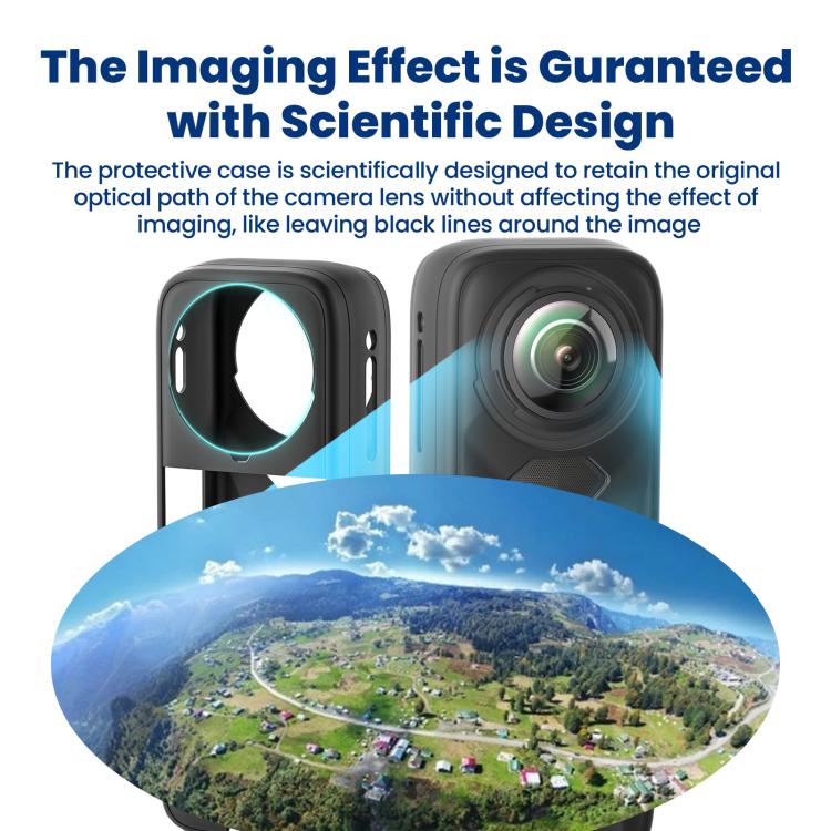 For Insta360 X5 Action Camera Protective Accessories, aMagisn Body Case+Lens Cap Black, aMagisn Body Case+Lens Cap Gray, aMagisn Body Case Black, aMagisn Body Case Gray