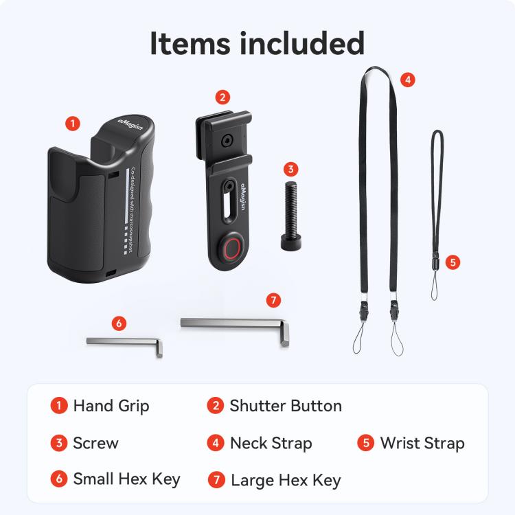 aMagisn Xplorer Grip Kit Street Vlogging Handle For Insta360, DJI Action, and GoPro Hero Series Action Cameras
