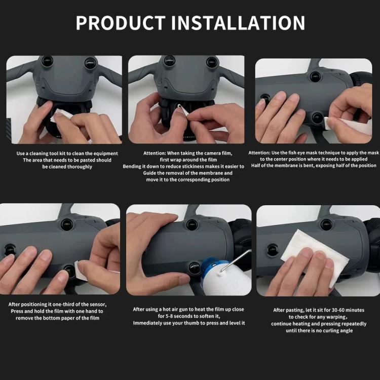 CQT Nano Coating Protective Film for DJI Mavic 4 Pro Lens & Sensor Screen Protector with Hot Air Blower Kit