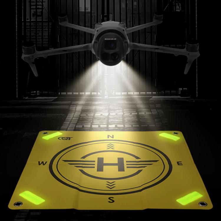 CQT 55cm Universal Reflective Drone Landing Pad Dual-Sided Waterproof Foldable Mat with Ground Pegs