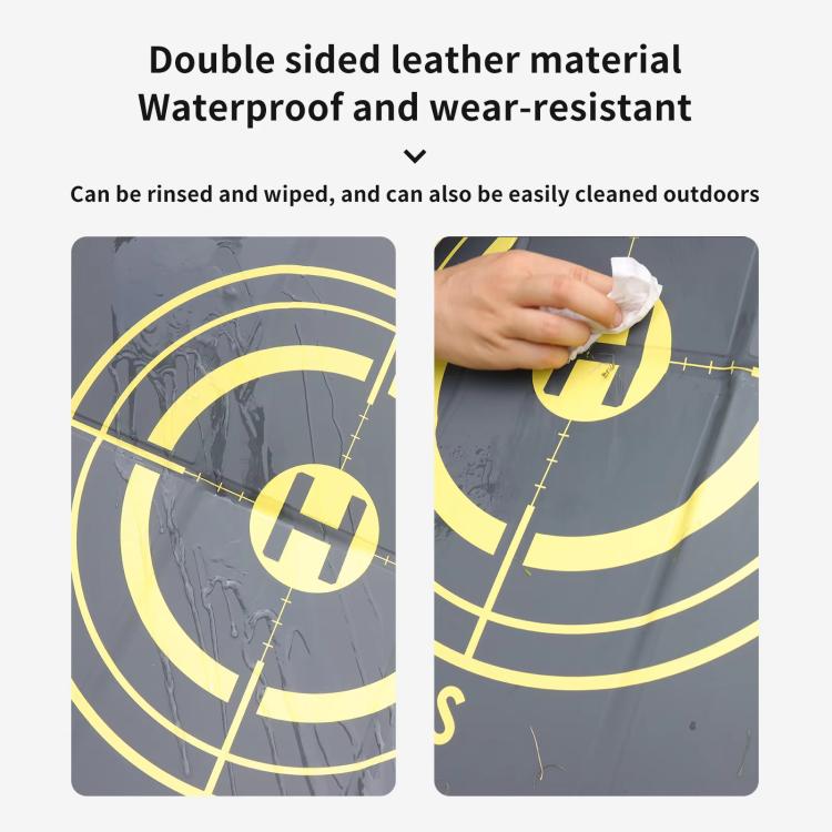 CQT 55cm Universal Reflective Drone Landing Pad Dual-Sided Waterproof Foldable Mat with Ground Pegs