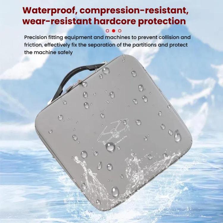 For DJI Mavic 4 Pro Fly More Combo / Creator Combo Carrying Case Durable PU Crossbody Shoulder Bag, Shoulder Bag Black, Shoulder Bag Gray